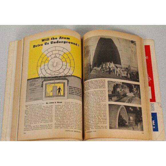 Popular Mechanics October 1946 Nuclear Power Atomic Age Vintage Advertising, - Picture 7 of 10